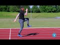 how to perform the b march and skip running drills