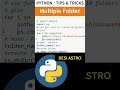 PYTHON: HOW TO CREATE FOLDER USING PYTHON #pythonprogramming #viral #reels #datascience #coding