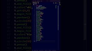 Emoji | How To Make Emoji Using Python Turtle Module #emoji #coding #python #turtle #cw10 😮😮😮😮😮