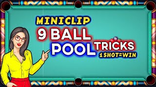 Miniclip Pool 8 Ball Win Tricks ✌ 9 ball pool trick shots