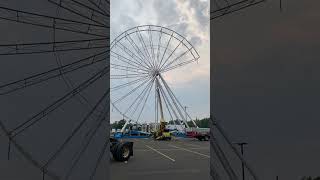 Erie County Fair Set Up 2023 Giant Ferris Wheel