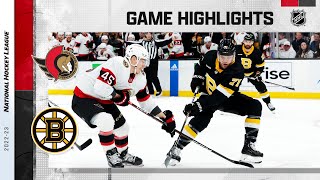 Senators @ Bruins 2/20 | NHL Highlights 2023