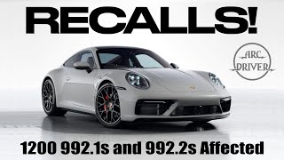 Porsche 911s Recalled! 992.1 and 992.2 -  2023,2024,2025