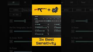 AKM 3x no recoil sensitivity AKM best sensitivity #shorts #bgmi #pubg