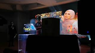 Majlis Pelancaran Produk di Malaysia dengan launch gimmick VIP Hand Print, Hydraulic Box \u0026 Confetti