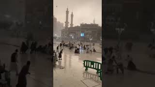 Heavy storm and rain in Makkah Haram Mosque 🕋😭🤲🤲🤲