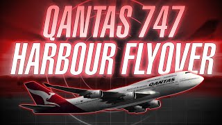 Sydney Harbour Flyover: Final Qantas 747 Revenue Service [with ATC audio]