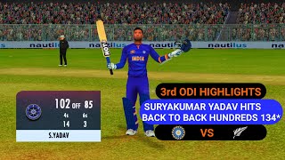 3rd ODI Highlights | India Vs New Zealand | Real Cricket 22