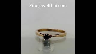 Finejewelthai-แหวนไพลิน-ไพลินแท้-แหวนพลอย-Blue Sapphire-Silver-Ring-Birthstone-R1189bl-pg