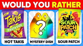 Would You Rather...? MYSTERY Dish Edition 🍔🍟🍭 Junk Food Edition