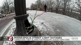 Street light outages, copper wire theft problems extend from St. Paul to Minneapolis