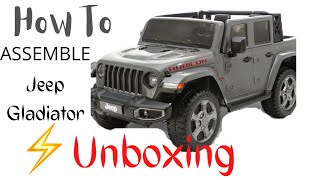 Unboxing & Assembly of  #JeepGladiator 12V  Power Wheels  kids electric #Ride On Car