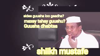 Waa maxay guushu?  Sidee guusha loo gaadha? Shiikh mustafe oo ka hadlaya sida eey tahay guusha.