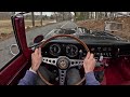 1964 jaguar xk e roadster 3.8l series 1 e type drive pov binaural audio