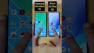Poco X5 Pro 5G vs Samsung S23 Ultra Speed Test Comparison |