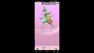 キモリがワープ進化で一気にメガジュカインに！#メガ進化#ポケモンgo #pokémongo #short