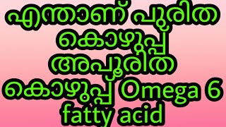 Omega 3 and Omega 6fatty acid എന്താണ് ഒമേഗ 6 ഫാറ്റി ആസിഡ് MasDreams