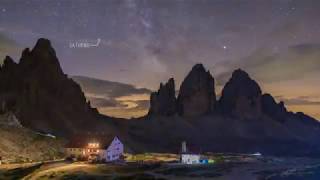 Time lapse giorno notte 4k - Tre Cime di Lavaredo