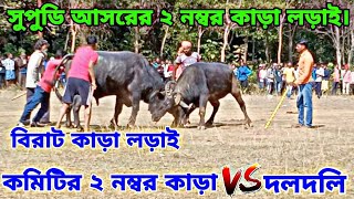 সুপুডি আসরে ২ নম্বর কাড়া লড়াই।  সাধুচরন মাহাত VS দলদলি #Sipudih_kara_lorai_