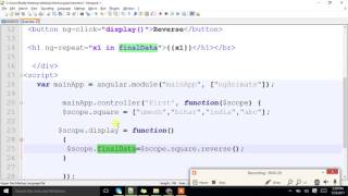 How To Reverse an Array in Angular JS