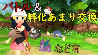 #9 対戦\u0026孵化あまり交換会。約３０種類、マイナー多数、交換可能ポケモン概要欄記載【ポケモンBDSP】