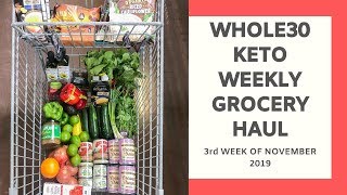 Whole30 Keto Weekly Meal Plan (November Week 3)