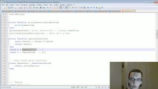 Lua Coding Tutorial 02 - Variables and Functions