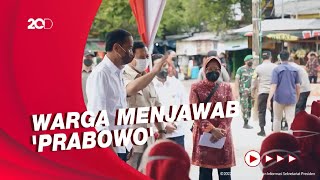 Momen Jokowi Tanya Warga Tunjuk Prabowo: Kenal Siapa Beliau?