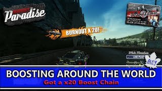 Burnout Paradise Remastered - Get a 20x Boost Chain - BOOSTING AROUND THE WORLD Achievement