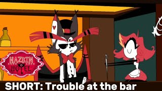 |HAZBIN HOTEL| Husk and Niffty short animation : Trouble at the bar