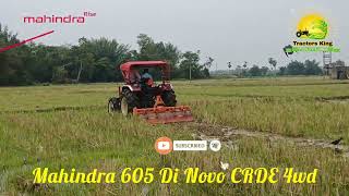 MAHINDRA 605 DI CRDE 4WD ROTAVETAR DEMO// TRACTORS KING