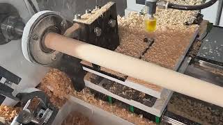 Automatic Loading CNC Wood Lathe Machine | High-Efficiency Wood Turning Demo