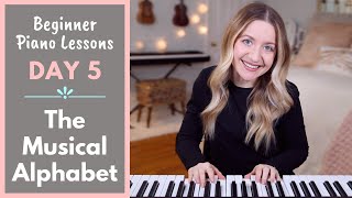 The Musical Alphabet (Beginner Piano Lessons: 5)