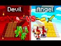 JJ's Family Bridge To Heaven vs Mikey's Family Bridge To HELL Survive Battle in Minecraft ! (Maizen)