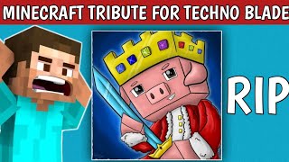 Minecraft A Biggest Tribute For TechnoBlade 🙏 RIP 🙏 @Technoblade #shorts #ytshorts