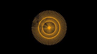 python turtle to create nested circle animation.with source code