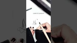 Easiest way to make calligraphy letters| Simplest way to learn letter n fancy font|  Step by step