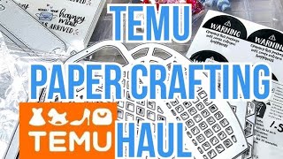 Paper Crafting Haul | Temu Coupon Code fav45575 | Product Links Included