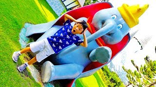 Kids Amusement Park with Animal Playground for Children Family Fun Playtime