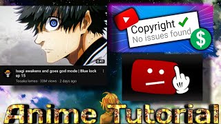 Avoid copyright claim on anime videos with this method ( Capcut editing Tutorial )