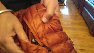 The North face jacket, how to pack!