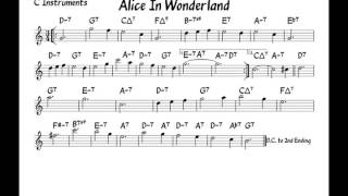 Alice in wonderland - Play along - C version