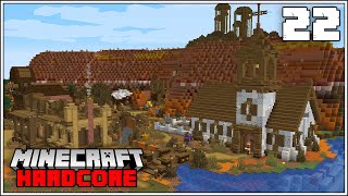 Minecraft Hardcore Let's Play - WESTERN TOWN CHURCH!!! - Episode 22