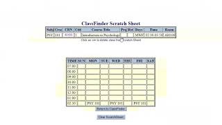 Classfinder