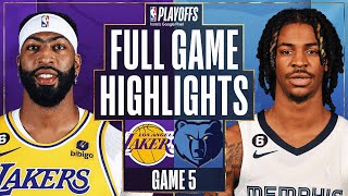 #7 LAKERS at #2 GRIZZLIES | FULL GAME 5 HIGHLIGHTS | April 26, 2023