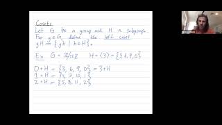 Abstract Algebra 36: Cosets