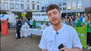 NGOs demonstrate in Brussels to demand European lawmakers choose food over fuel