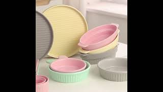 FENN Colorful Matte Glaze Ceramic Dinnerware Set