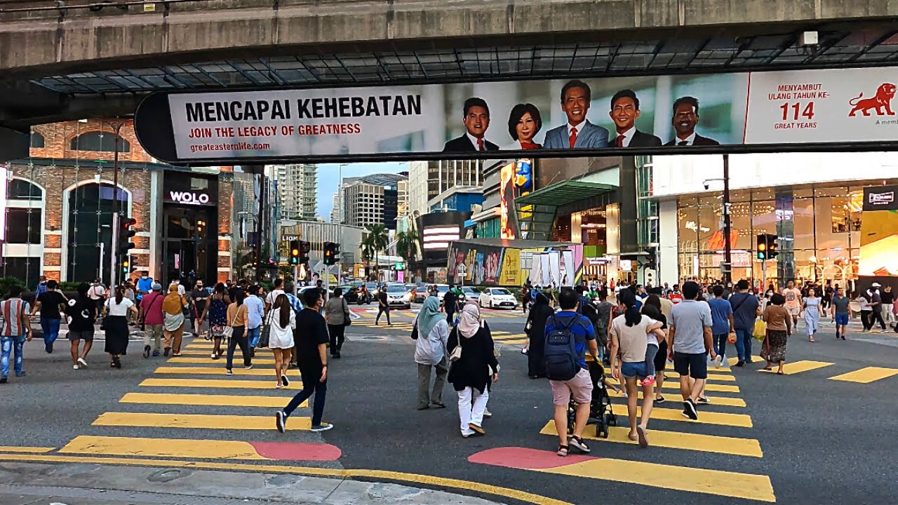 Massive Crowd In Bukit Bintang - Walking From Bukit Bintang Crossing To ...