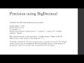 Precision Using BigDecimal